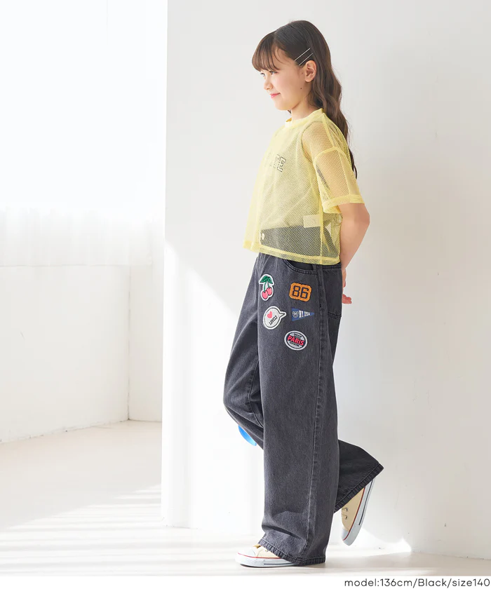 デニムワッペンパンツ キッズ メール便不可 - Image 11