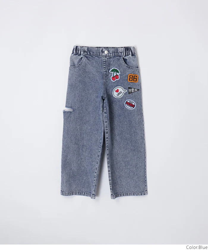 デニムワッペンパンツ キッズ メール便不可 - Image 14