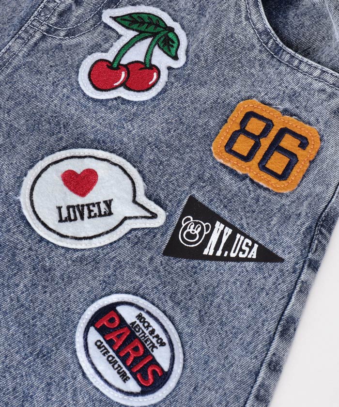デニムワッペンパンツ キッズ メール便不可 - Image 16