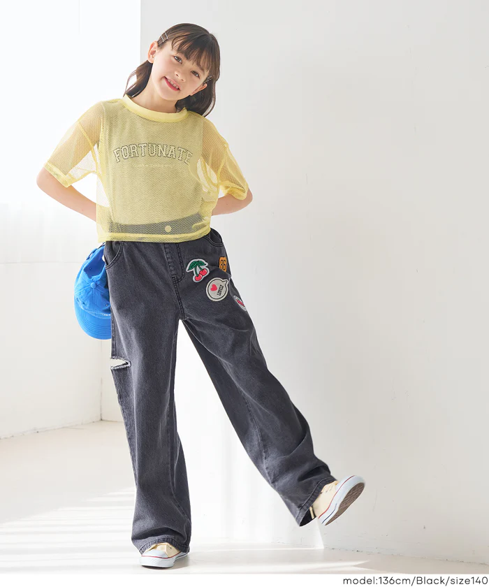 デニムワッペンパンツ キッズ メール便不可 - Image 8