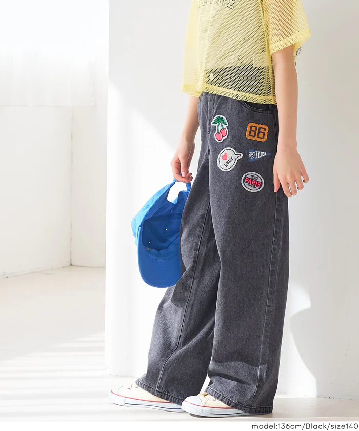 デニムワッペンパンツ キッズ メール便不可 - Image 9
