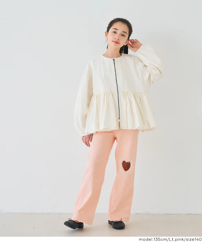 セール★2290円→1690円 デニムフリルハートパンツ キッズ メール便不可 - Image 11