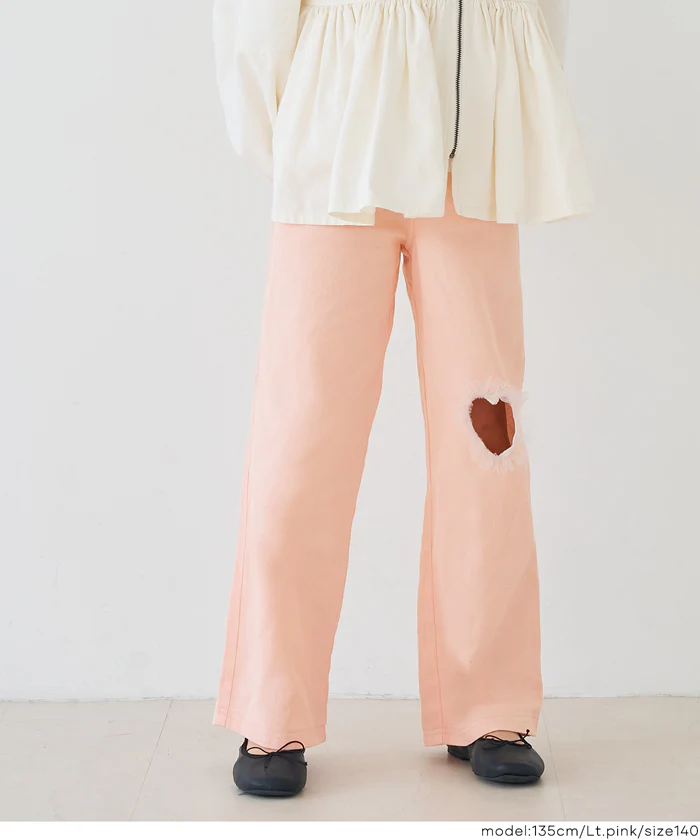 セール★2290円→1690円 デニムフリルハートパンツ キッズ メール便不可 - Image 13