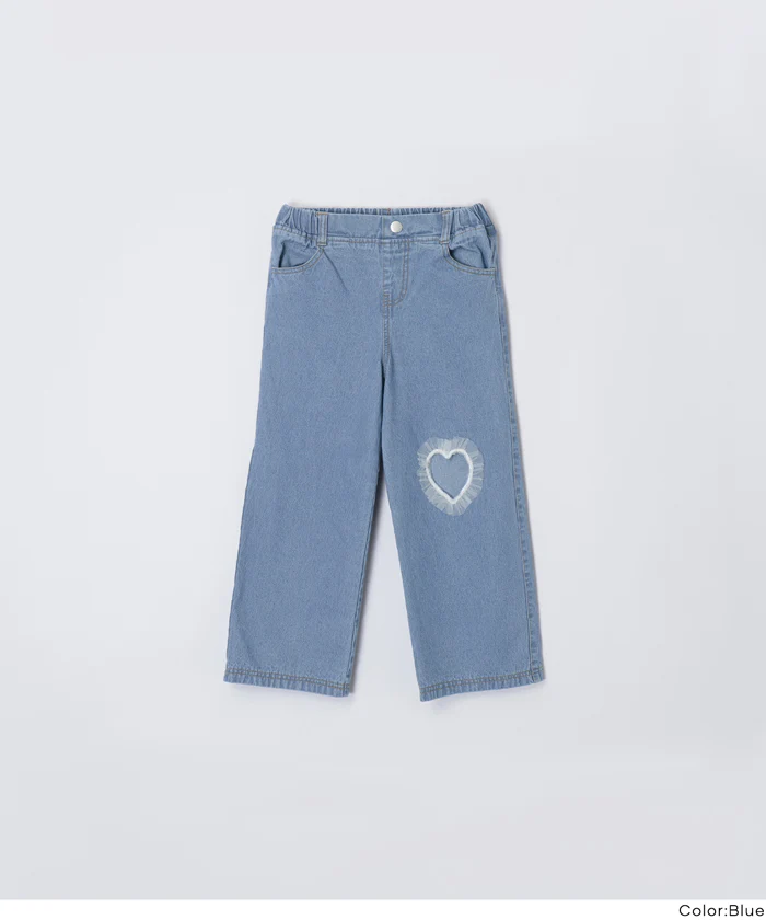 セール★2290円→1690円 デニムフリルハートパンツ キッズ メール便不可 - Image 16