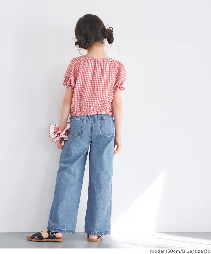 セール★2290円→1690円 デニムフリルハートパンツ キッズ メール便不可 - Image 4