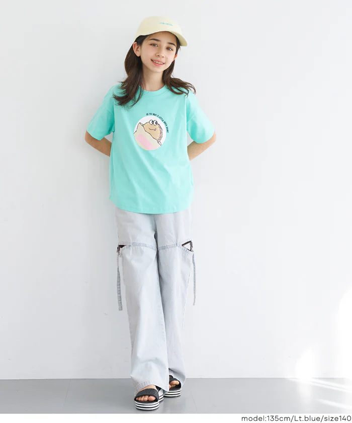 デニムベルトスリットパンツ キッズ メール便不可 - Image 17