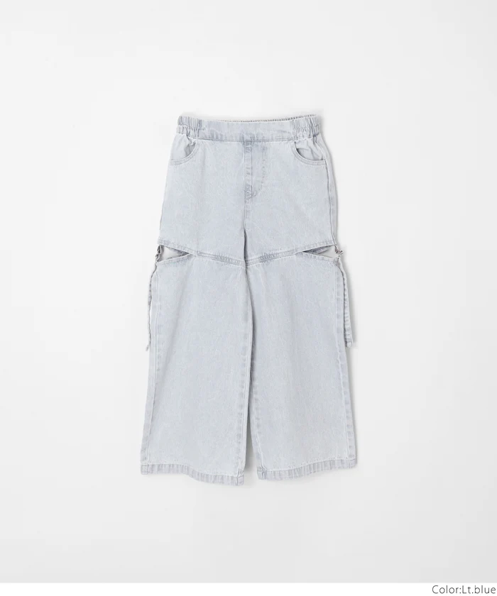 デニムベルトスリットパンツ キッズ メール便不可 - Image 20