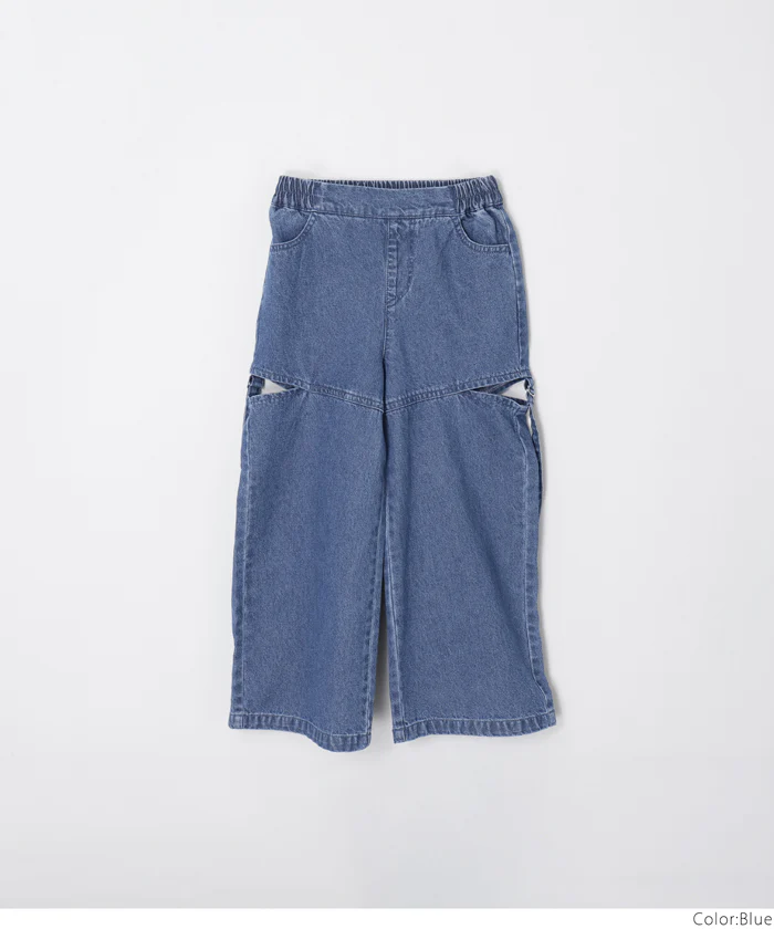 デニムベルトスリットパンツ キッズ メール便不可 - Image 21