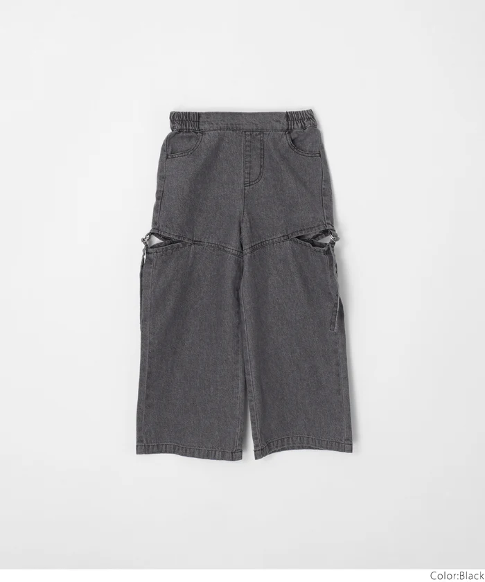 デニムベルトスリットパンツ キッズ メール便不可 - Image 22