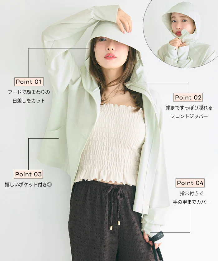 GW限定セール★ UVカットドルマンパーカー レディース メール便不可 - Image 4
