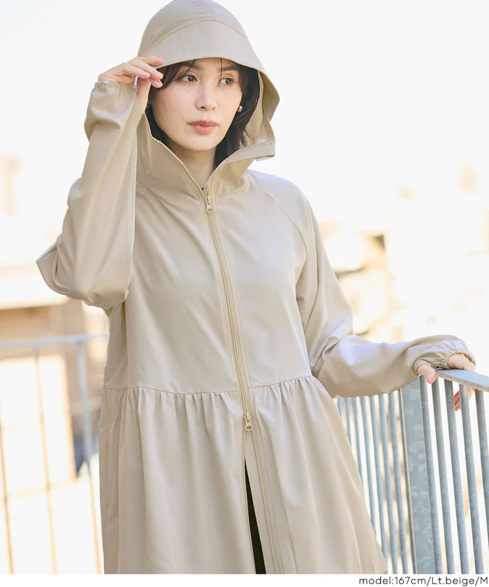GW限定セール★ UVカットティアードパーカー レディース メール便不可 - Image 12