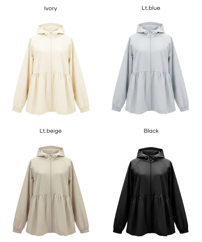 GW限定セール★ UVカットティアードパーカー レディース メール便不可 - Image 23