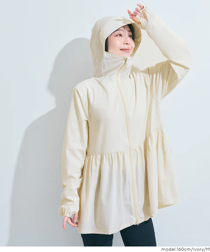 GW限定セール★ UVカットティアードパーカー レディース メール便不可 - Image 7
