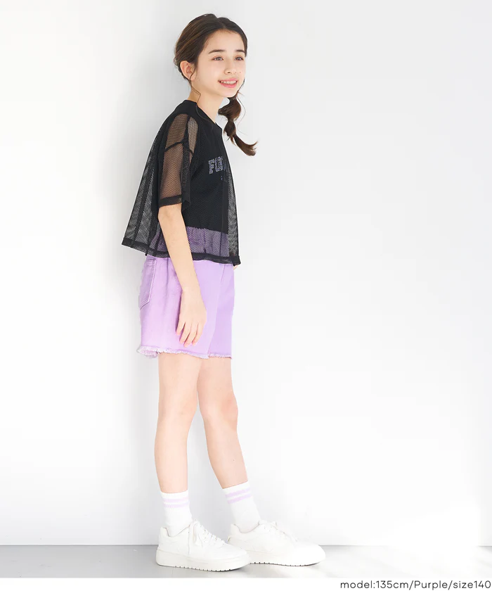 ツイル刺繍ショートパンツ キッズ メール便不可 - Image 8
