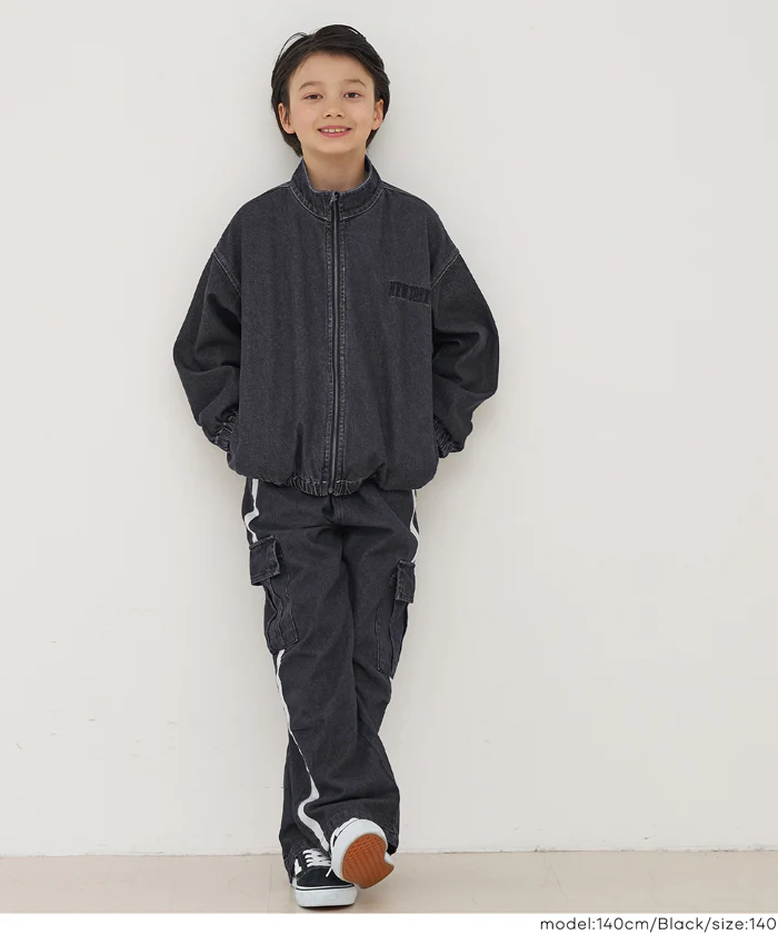 セール★2290円→1690円デニムラインカーゴパンツ キッズ メール便不可 - Image 12