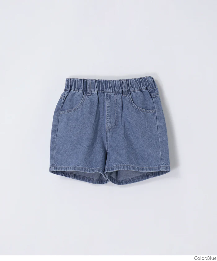 デニムバックリボンショートパンツ キッズ メール便不可 - Image 12