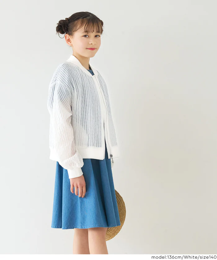 シアーギンガムチェックブルゾン キッズ メール便不可 - Image 7