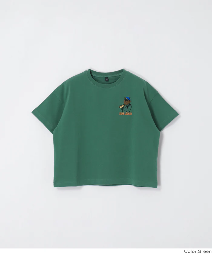 ワンポイント刺繍Tシャツ キッズ メール便不可 - Image 13