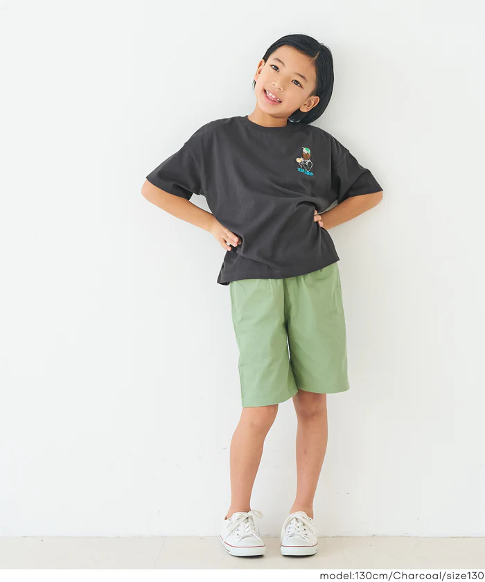 ワンポイント刺繍Tシャツ キッズ メール便不可 - Image 2