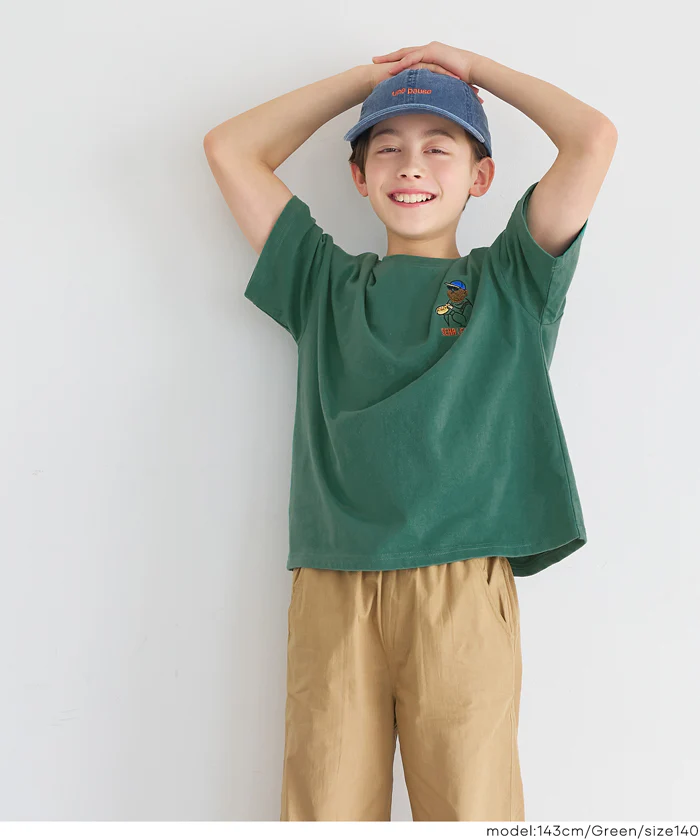 ワンポイント刺繍Tシャツ キッズ メール便不可 - Image 9