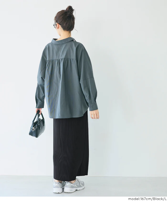 ストレッチプリーツIラインスカート レディース メール便不可 - Image 17
