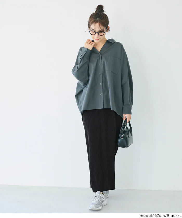 ストレッチプリーツIラインスカート レディース メール便不可 - Image 18