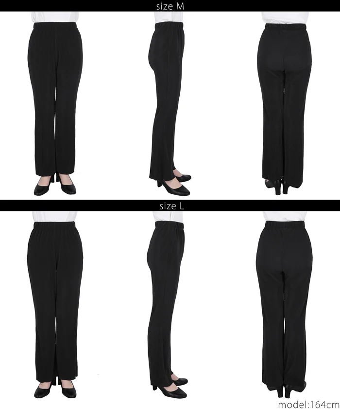 ストレッチプリーツイージーフレアパンツ レディース メール便不可 - Image 18