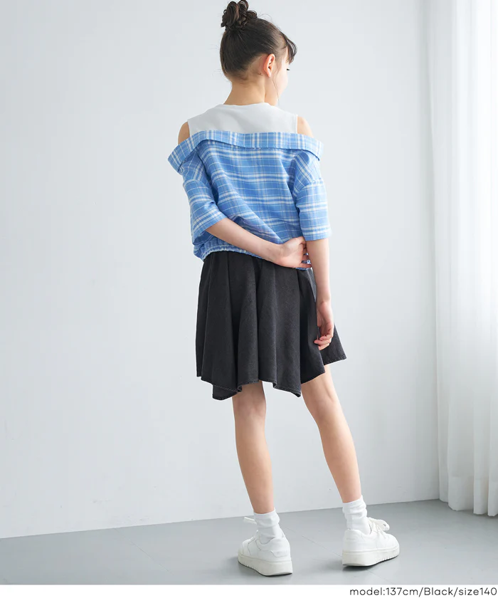 デニム腰巻風スカート キッズ メール便不可 - Image 10