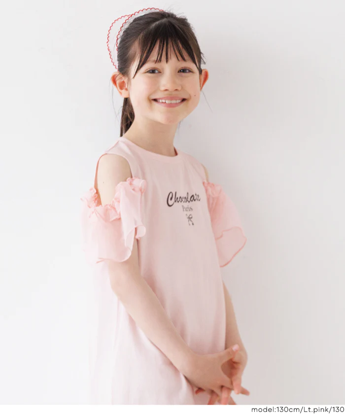 袖シアーワンピース キッズ メール便不可 - Image 12