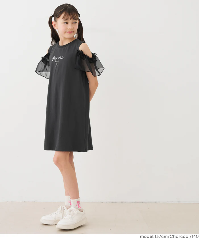 袖シアーワンピース キッズ メール便不可 - Image 3