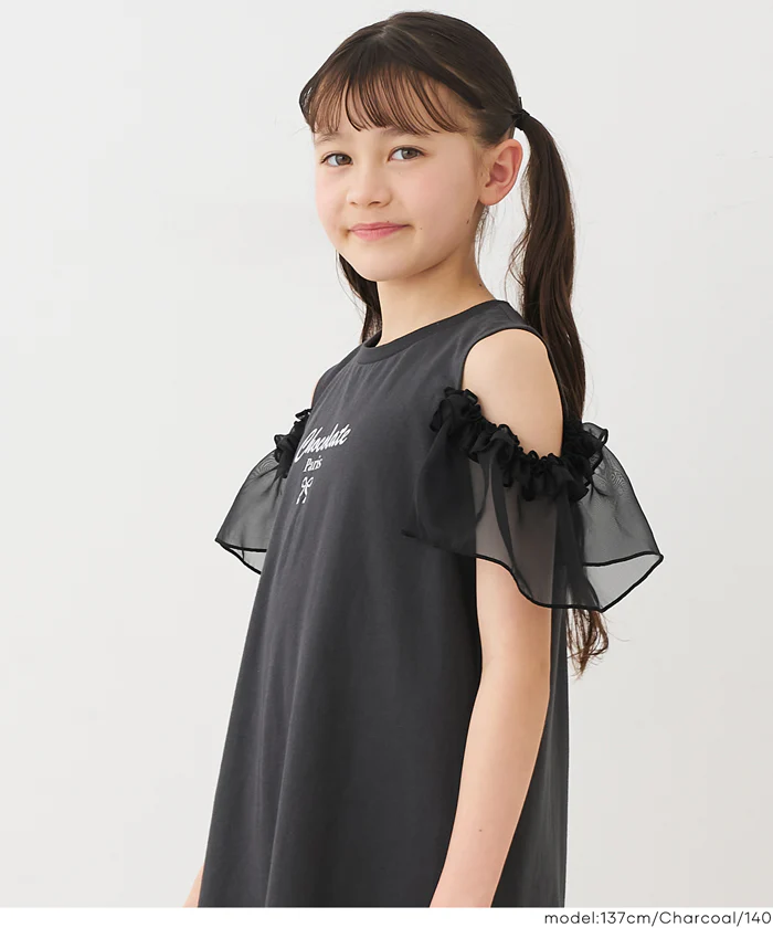 袖シアーワンピース キッズ メール便不可 - Image 5