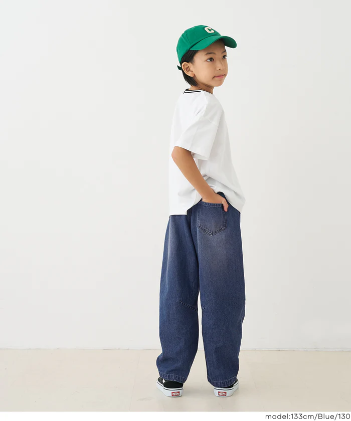 デニムバレルレッグパンツ キッズ メール便不可 - Image 13