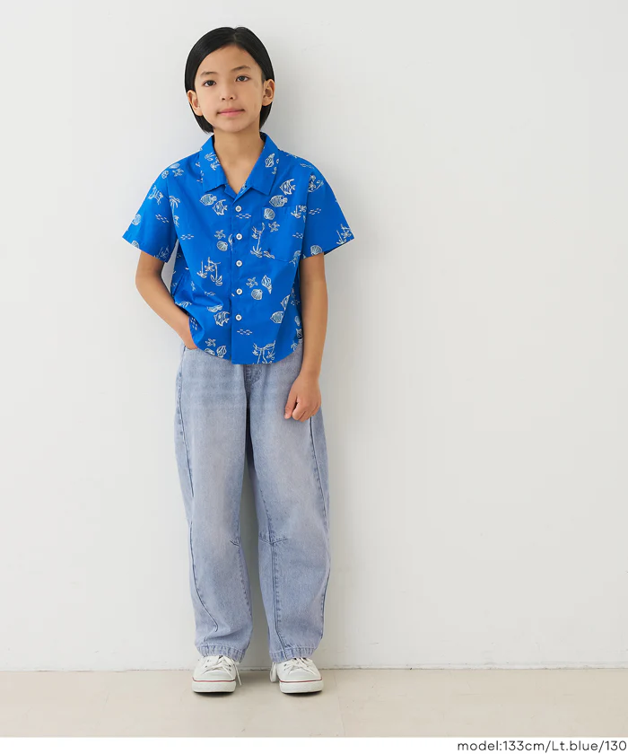デニムバレルレッグパンツ キッズ メール便不可 - Image 7