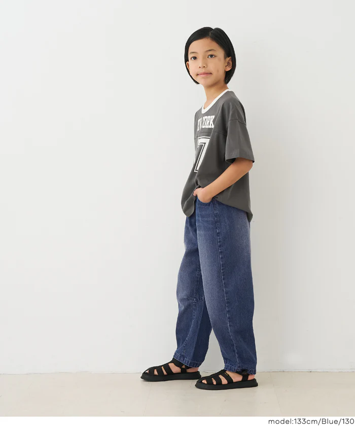 デニムバレルレッグパンツ キッズ メール便不可 - Image 8