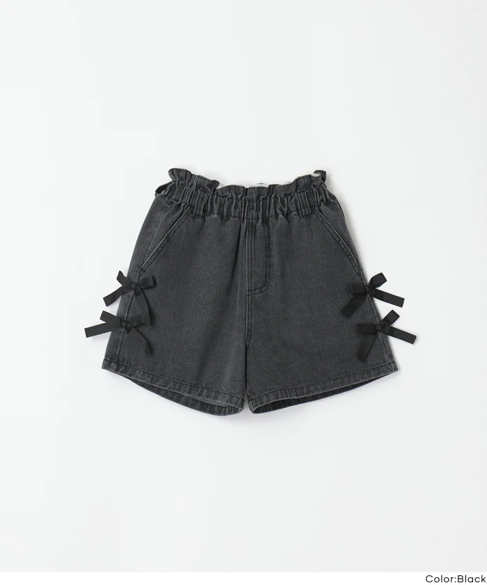 デニムリボンショートパンツ キッズ メール便不可 - Image 16