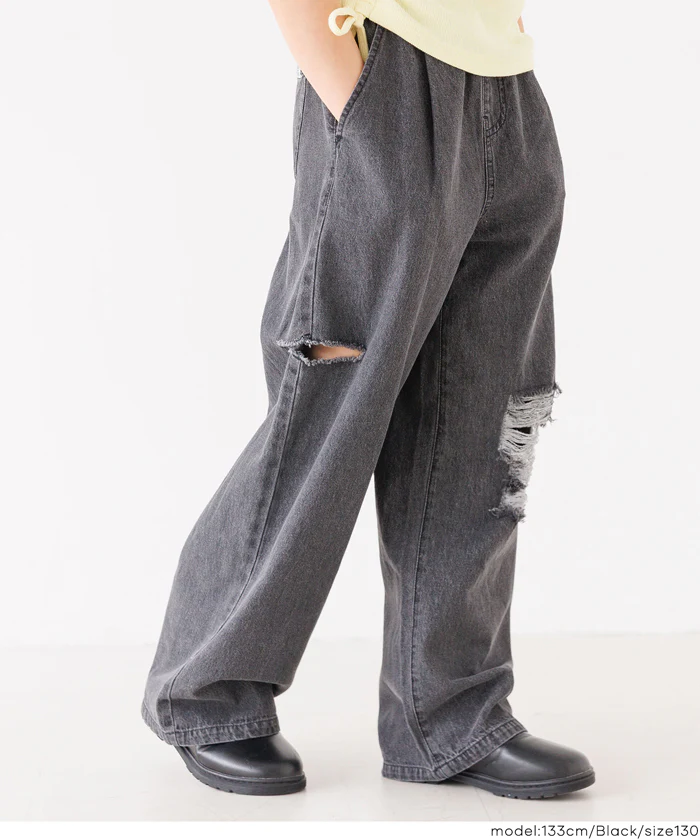 サイドカットダメージパンツ キッズ メール便不可 - Image 10