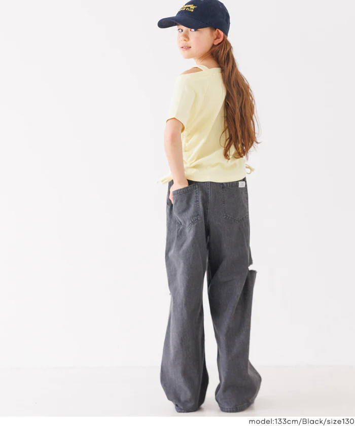 サイドカットダメージパンツ キッズ メール便不可 - Image 11