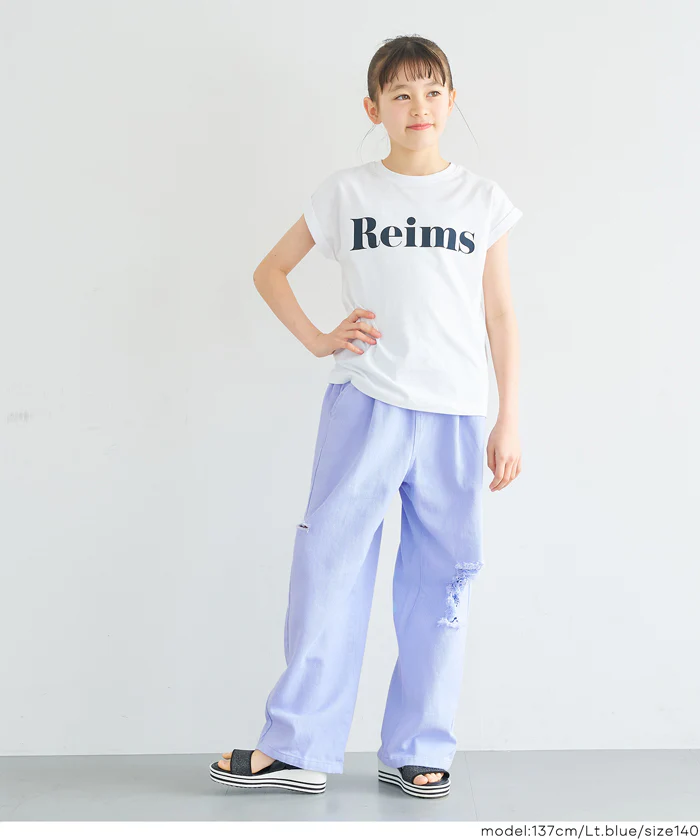 サイドカットダメージパンツ キッズ メール便不可 - Image 2