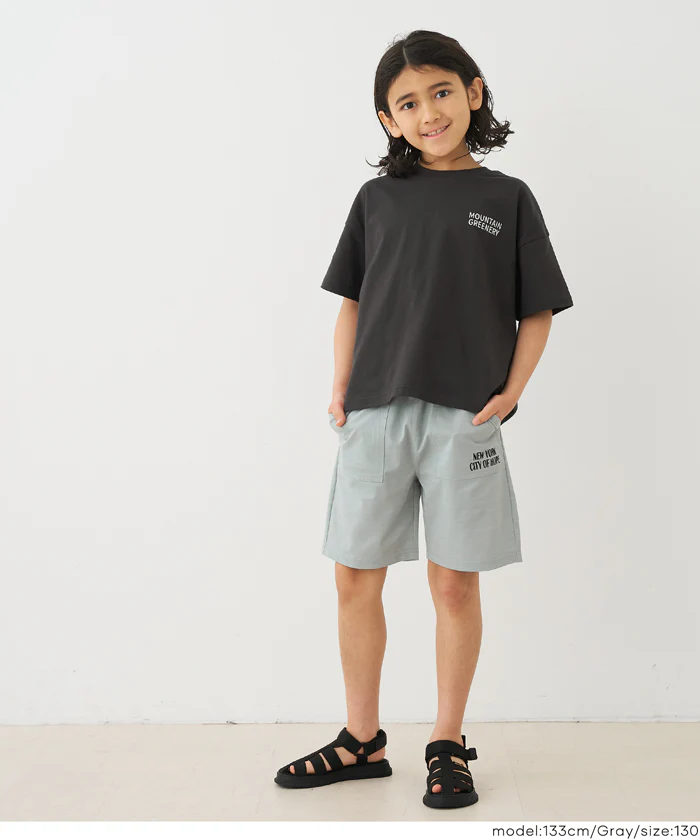 接触冷感ハーフパンツ キッズ メール便不可 - Image 3