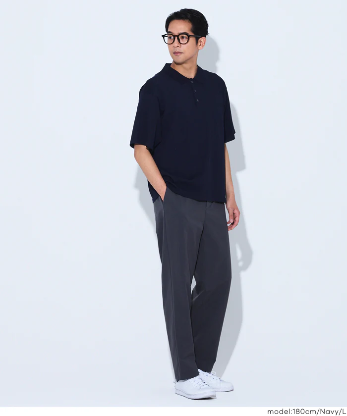 半袖ニットポロ メンズ メール便不可 - Image 2