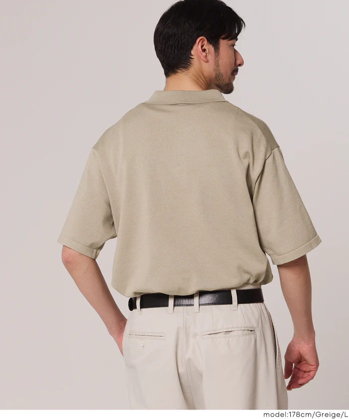 半袖ニットポロ メンズ メール便不可 - Image 8