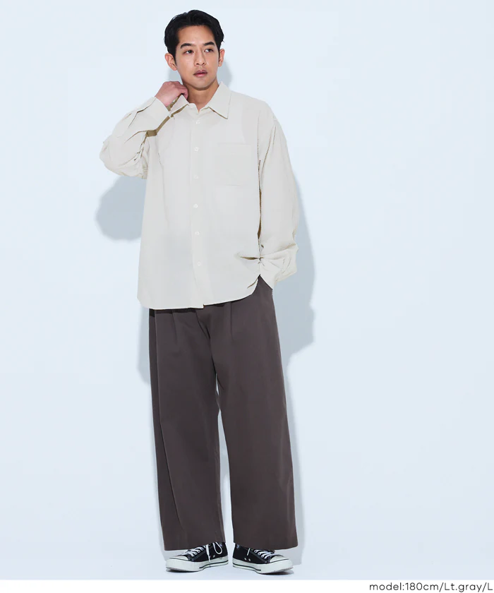 変形メッシュ長袖シャツ メンズ メール便不可 - Image 2
