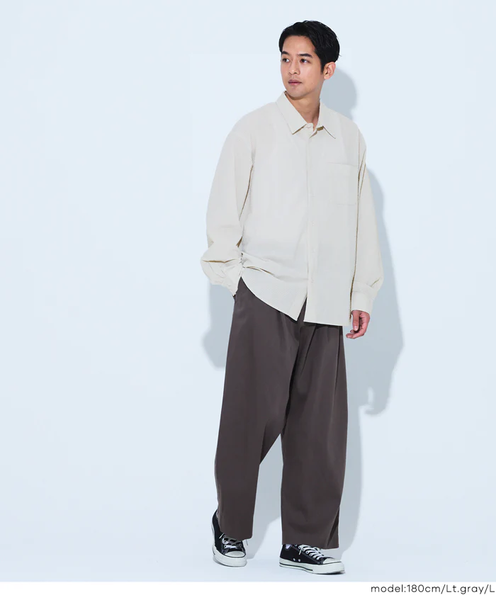 変形メッシュ長袖シャツ メンズ メール便不可 - Image 5