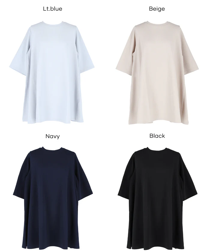 エンボスAライン5分袖チュニック レディース メール便不可 - Image 22