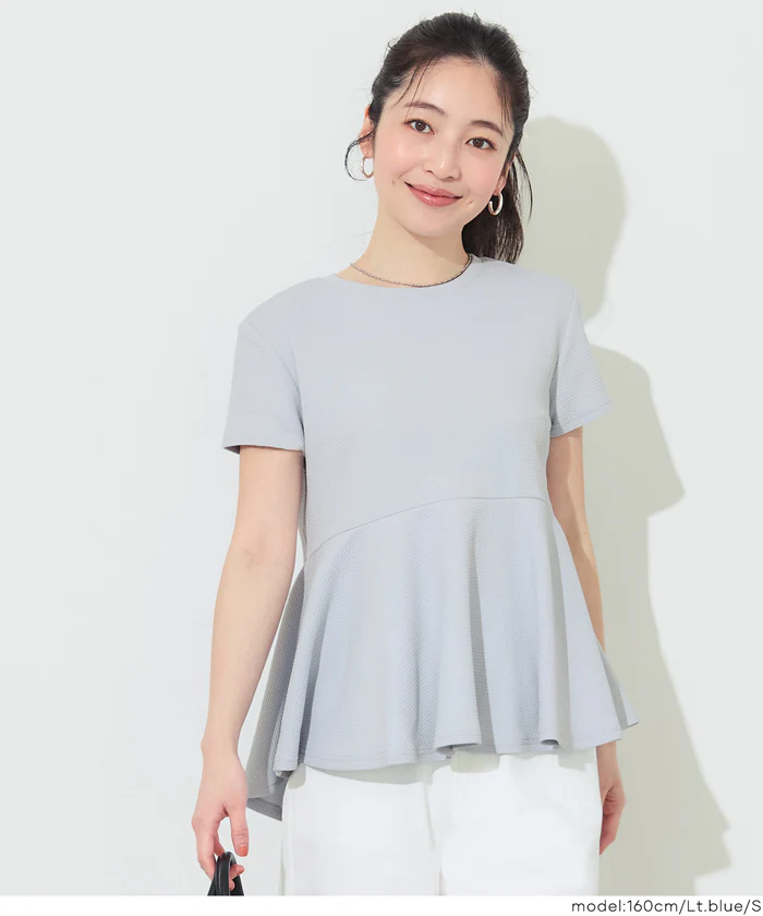 エンボス切り替えフレアトップス レディース メール便不可 - Image 18
