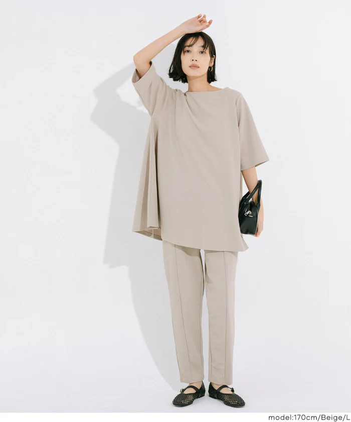 エンボスセンターシームレギンスパンツ レディース メール便不可 - Image 16