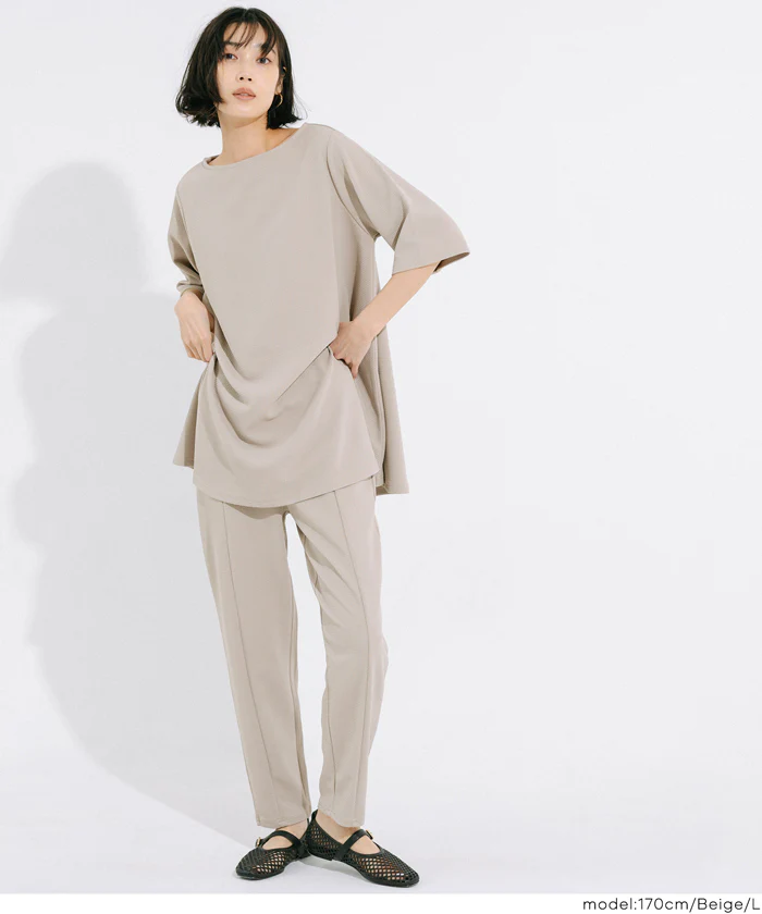エンボスセンターシームレギンスパンツ レディース メール便不可 - Image 17