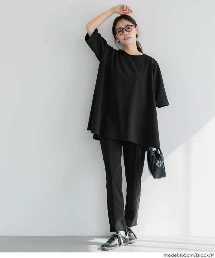 エンボスセンターシームレギンスパンツ レディース メール便不可 - Image 4