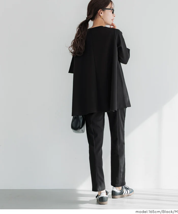 エンボスセンターシームレギンスパンツ レディース メール便不可 - Image 6