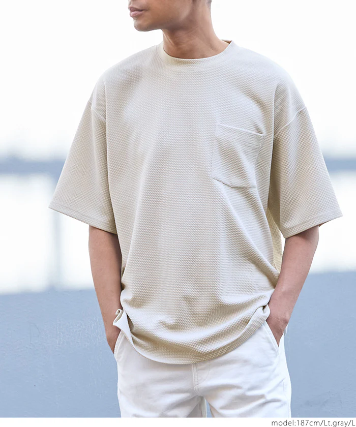 WEB限定セール★1490円→790円 エンボスポケットTee メンズ メール便不可 - Image 6